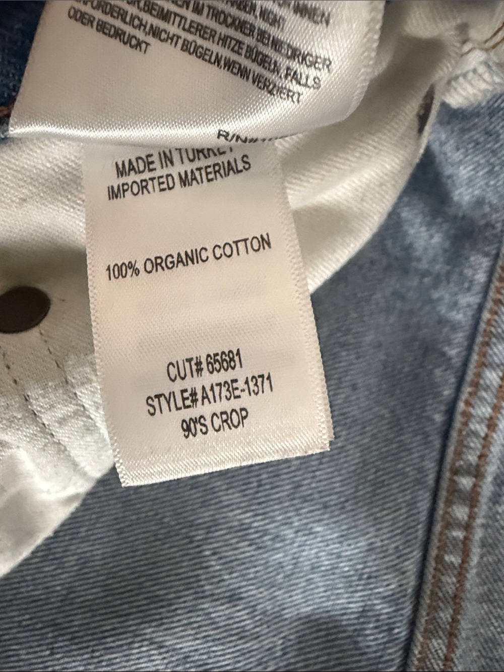 Agolde 90s crop mid-rise straight jeans - Picture 4 of 4